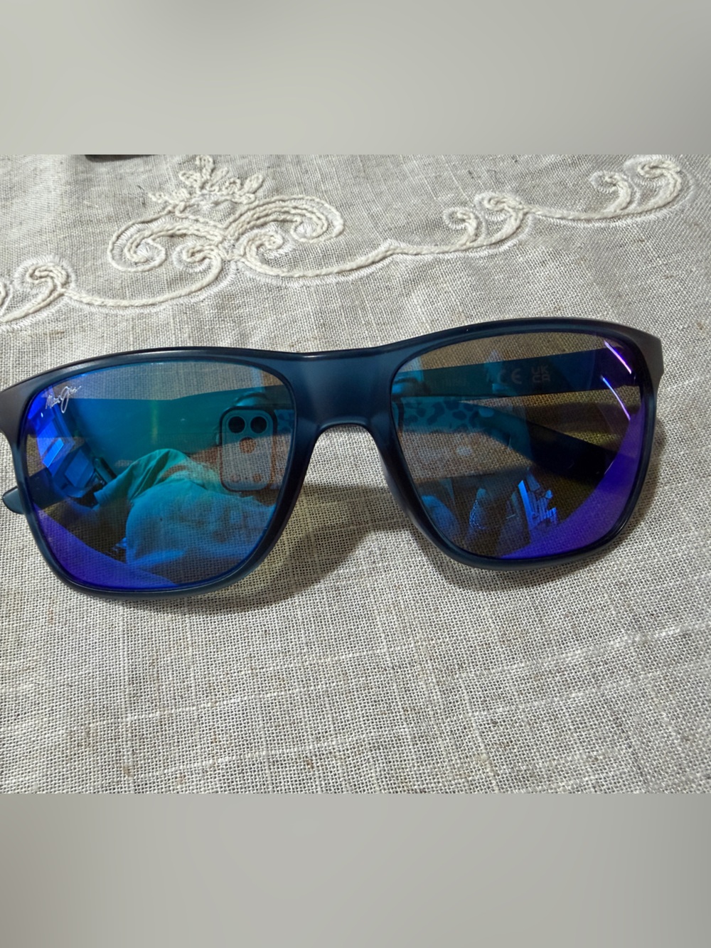 Maui Jim Blue Mirrored Lens Men’s Sunglasses
